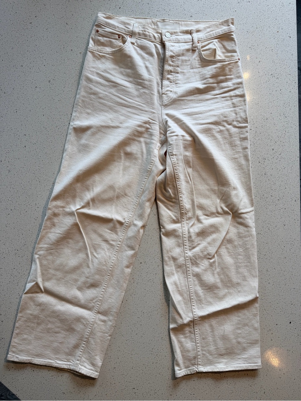Mother Denim Spinner Skimp wide leg jeans